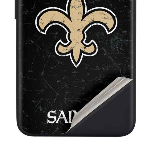 NFL New Orleans Saints Distressed Google Pixel 4a Skin